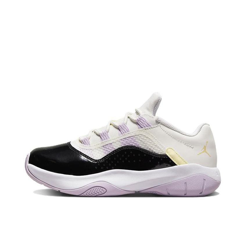 推荐商品：Air Jordan CMFT 11 运动休闲鞋 减震防滑复古耐磨舒适百搭透气运动回弹织物合成革抓地缓震轻便包裹性 GS/奶白/黑色/紫色