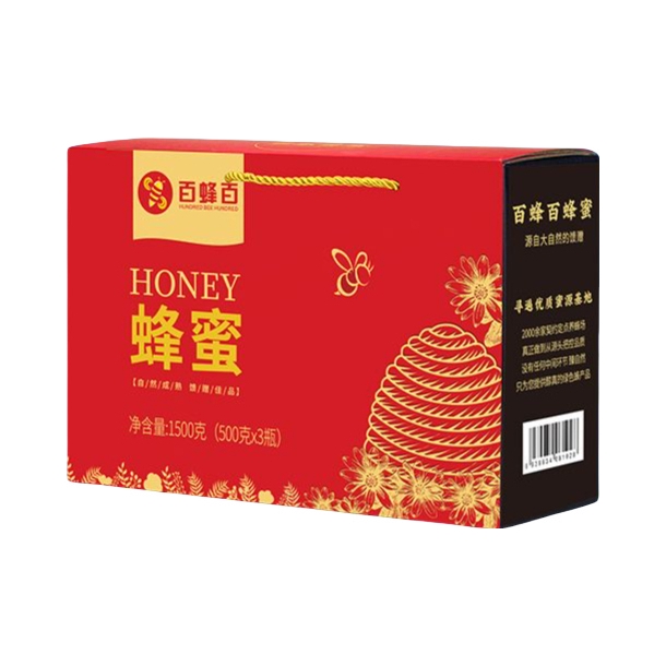 推荐商品：百蜂百 蜂蜜 礼盒装 农家土蜂蜜送人佳礼