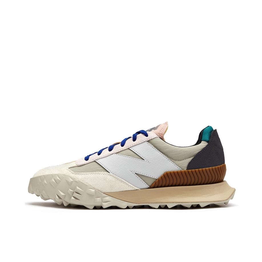 推荐商品：New Balance XC-72 织物 潮流复古 百搭拼接 舒适透气 减震 防滑耐磨 运动休闲鞋 Casablanca联名/米色/浅粉色