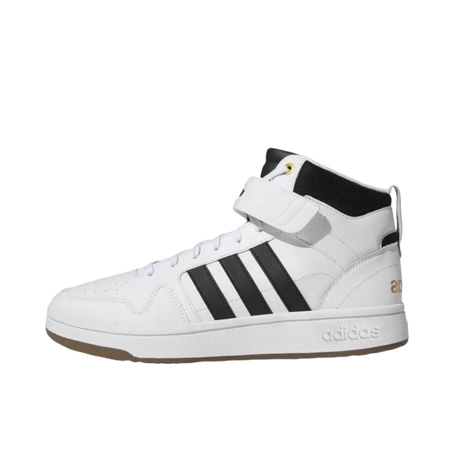 推荐商品：adidas neo Postmove 板鞋 舒适透气防滑耐磨休闲百搭包裹性 白色/黑色/金色
