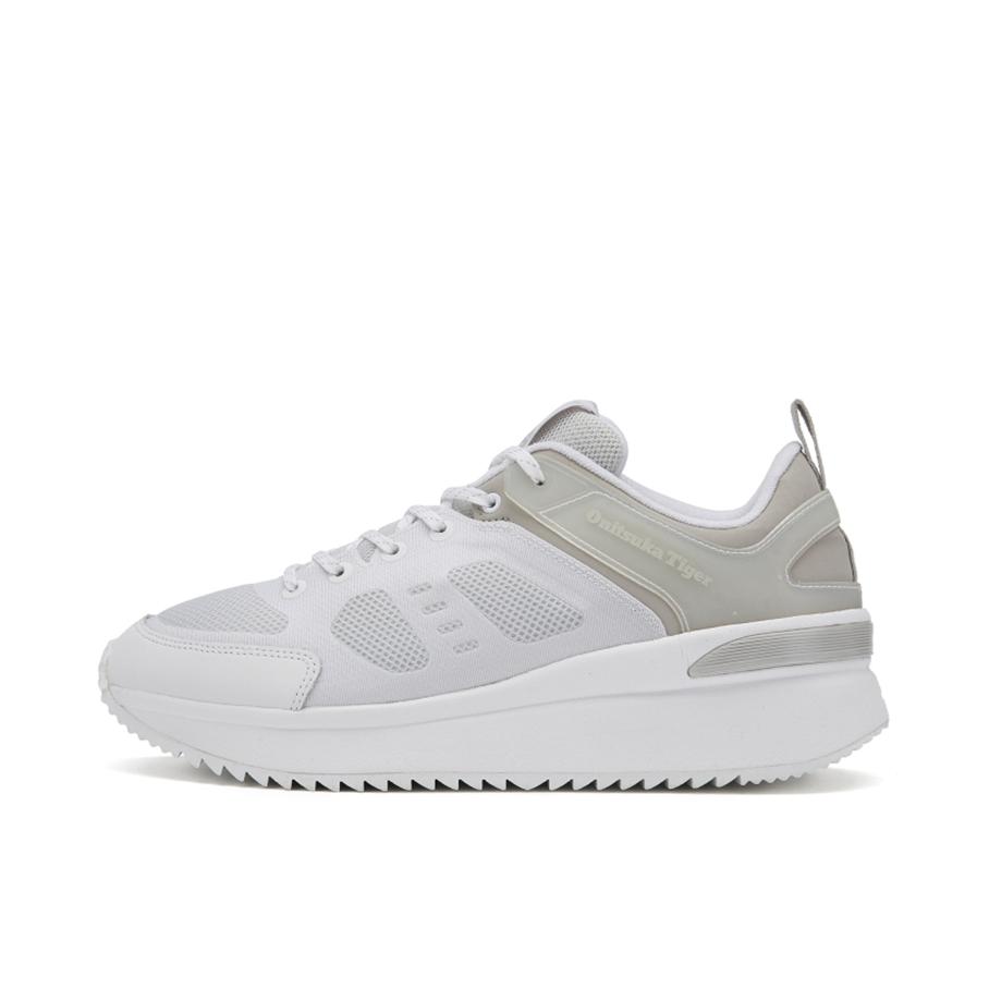 推荐商品：Onitsuka Tiger Cagin 缓震耐磨 透气厚底 复古 时尚潮流 运动休闲鞋 灰白