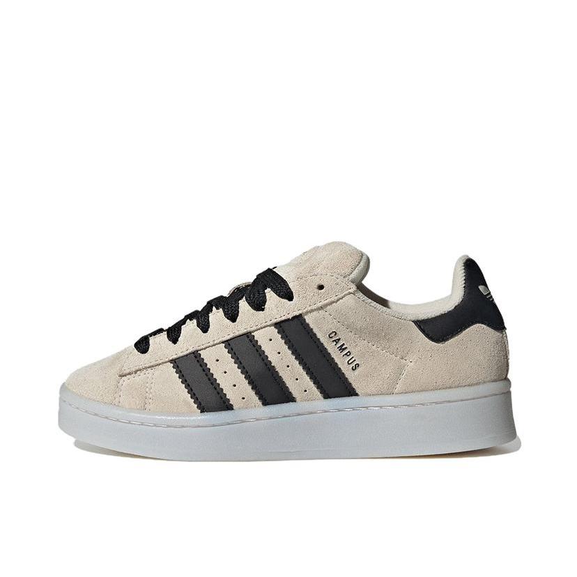 推荐商品：adidas Originals Campus 00s 板鞋 面包鞋 复古缓震透气轻便薄底贴合耐穿圆头包裹性平跟支撑 大童/米色