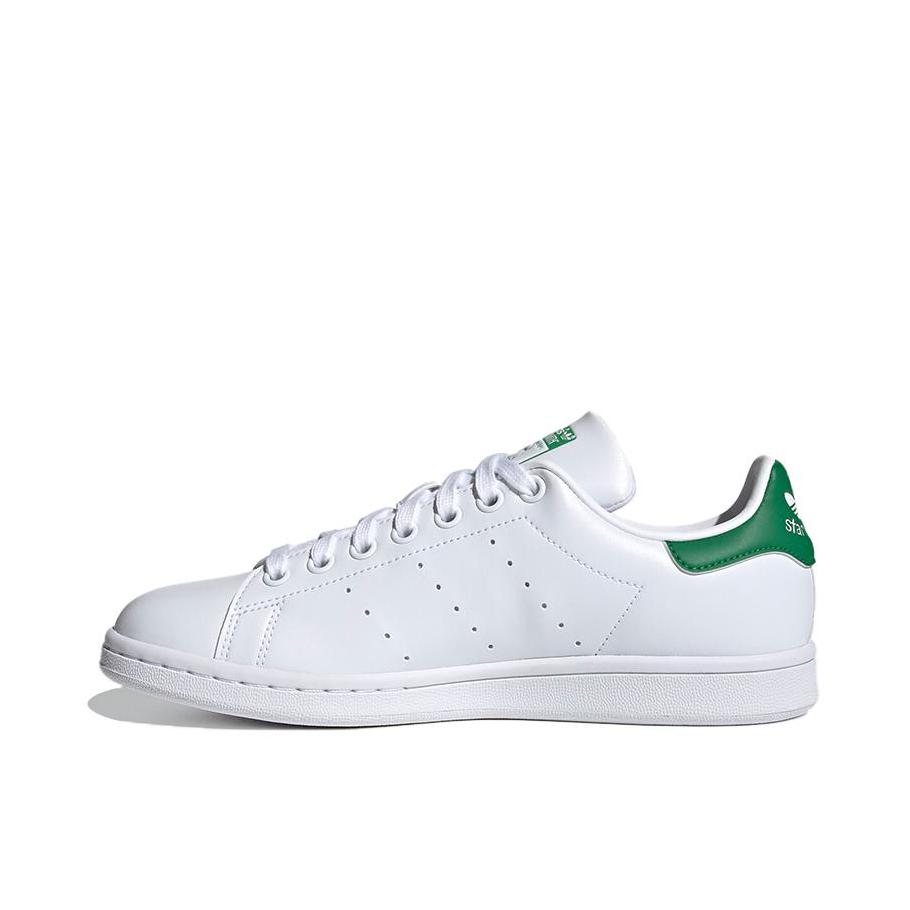 推荐商品：adidas Originals Stan Smith 板鞋 减震透气轻便低帮包裹性 纯白色/绿色