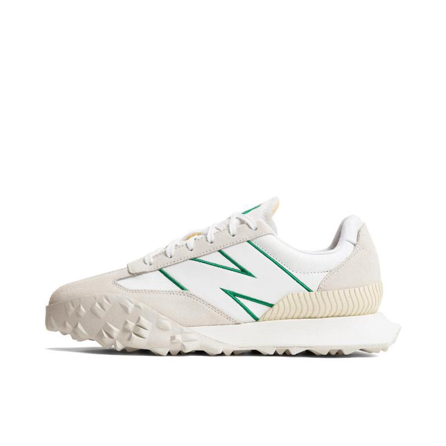 推荐商品：New Balance XC-72 织物 潮流复古 百搭拼接 舒适透气 减震 防滑耐磨 运动休闲鞋 白色/米色/绿色