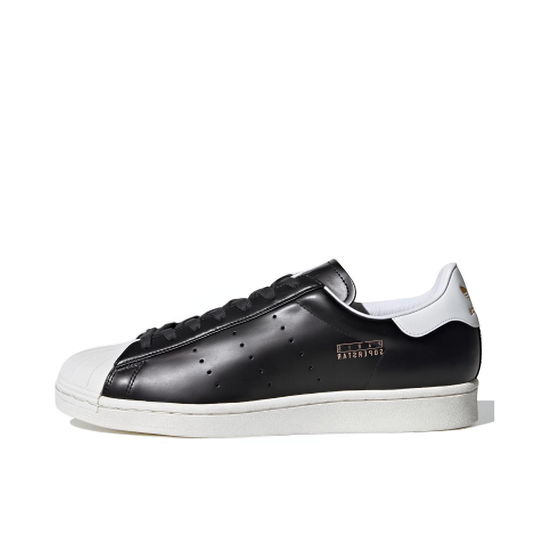 推荐商品：【宋雨琦同款】 adidas Originals Superstar 板鞋 轻便贝壳头薄底舒适百搭耐磨复古 黑色/白尾/金属金