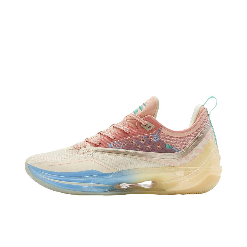 推荐商品：特步 游云8代 林书豪 减震 耐磨 防滑 实战 篮球鞋 杏仁黄/凤仙粉