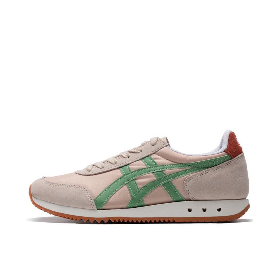 推荐商品：Onitsuka Tiger New York 复古百搭 潮流 防滑耐磨 轻便透气 织物 运动休闲鞋 粉色/绿色