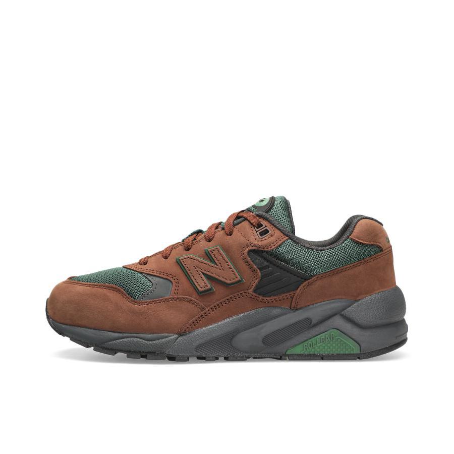 推荐商品：New Balance 580 潮流复古 减震防滑 轻便透气 耐磨 舒适 织物 低帮百搭 运动休闲鞋 红棕色
