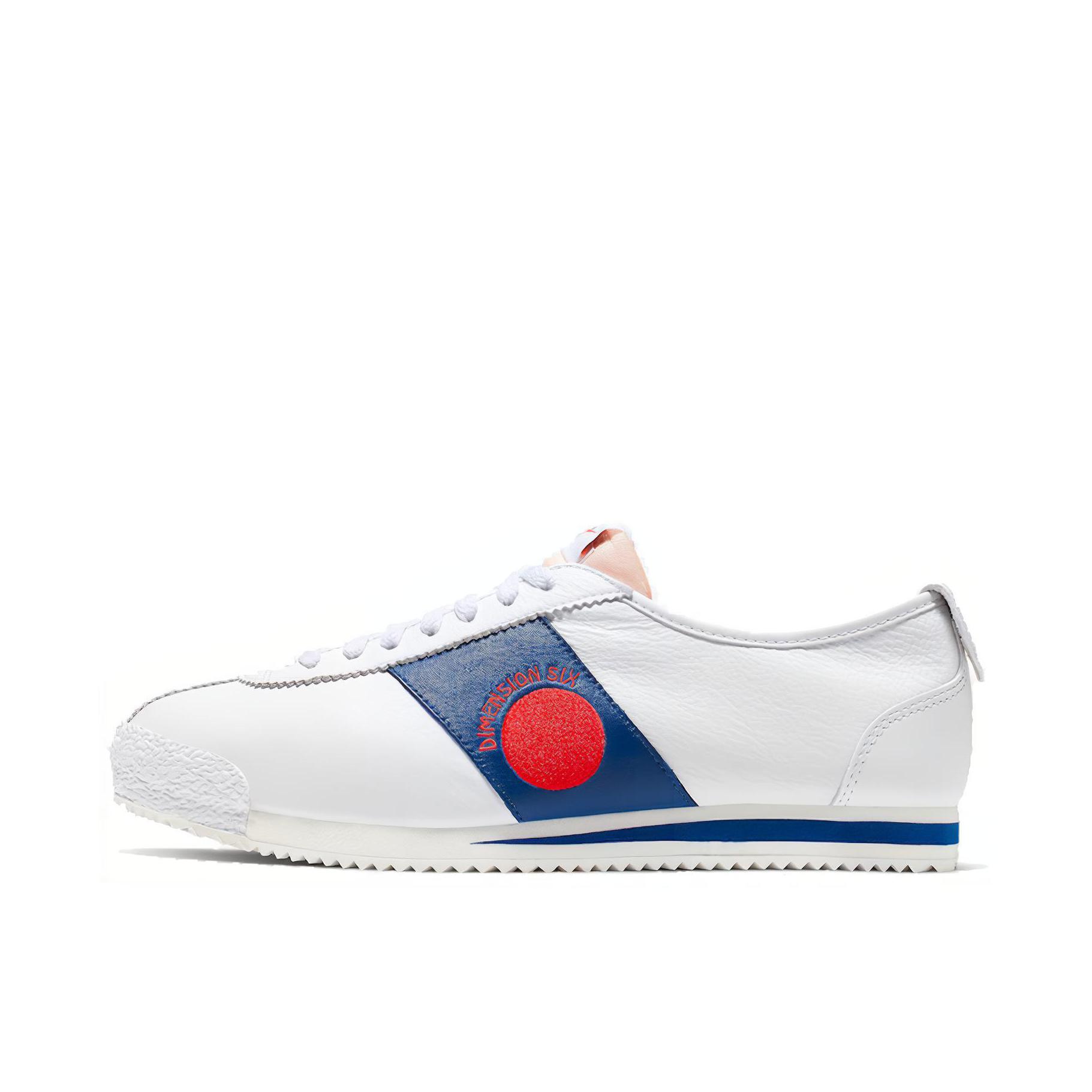 推荐商品：Nike Classic Cortez 阿甘鞋 跑鞋 防滑耐磨缓震透气轻便抓地舒适低帮耐穿贴合 Shoe Dog Pack Dimension Six 白色/蓝色