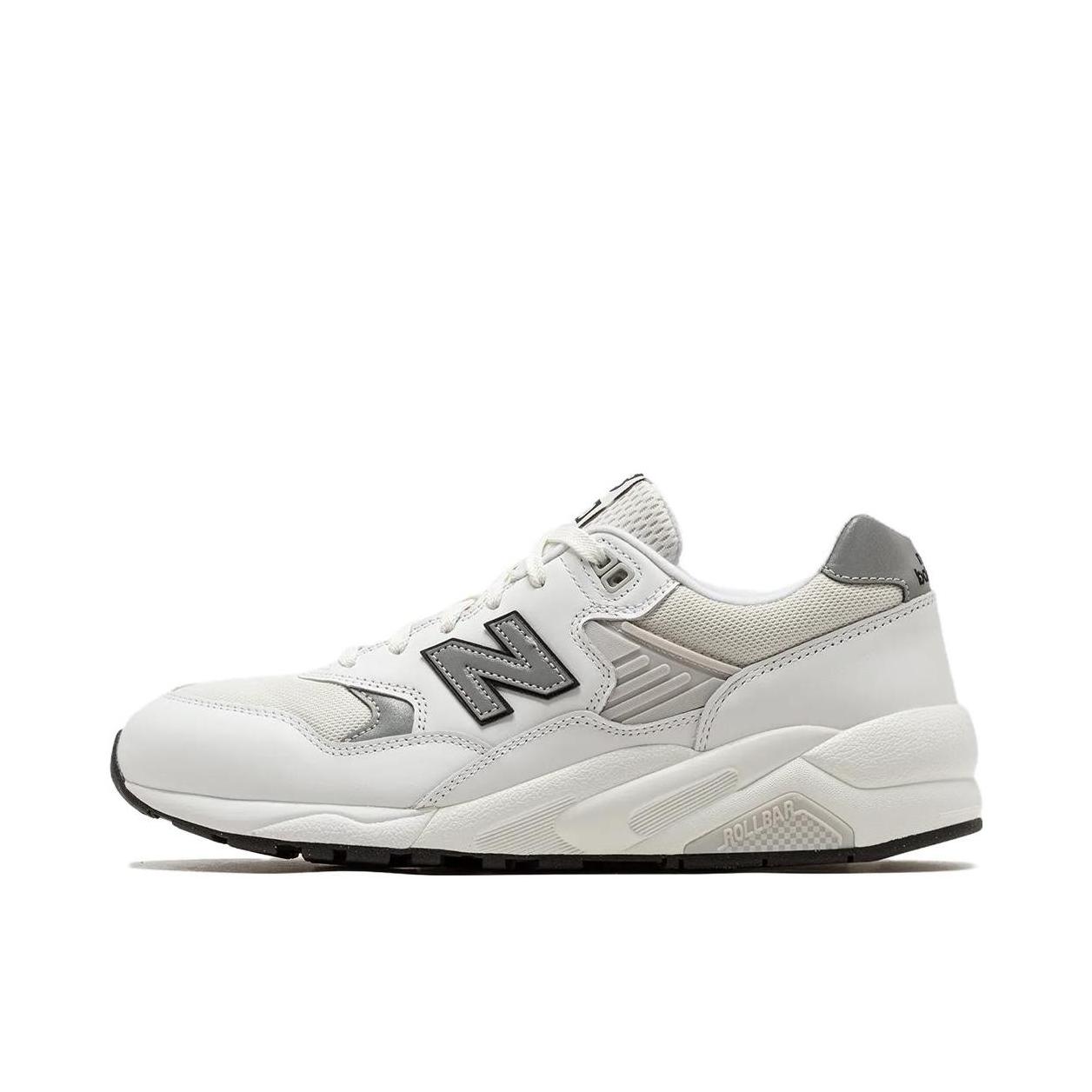 推荐商品：New Balance 580 潮流复古 减震防滑 轻便透气 耐磨 舒适 织物 低帮百搭 运动休闲鞋 白色/墨绿
