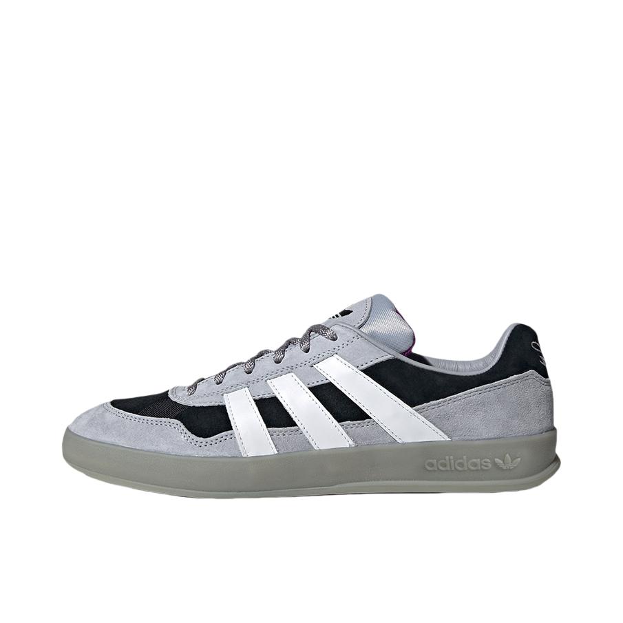 推荐商品：adidas Originals Aloha Super 德训鞋 薄底鞋 板鞋 轻便时尚休闲复古防滑贴合 Mark Gonzales联名/灰色/黑色