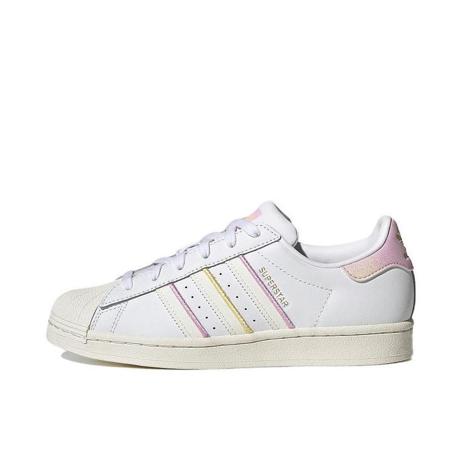 推荐商品：【宋雨琦同款】 adidas Originals Superstar 板鞋 轻便贝壳头薄底舒适百搭耐磨复古 白色/镭射紫