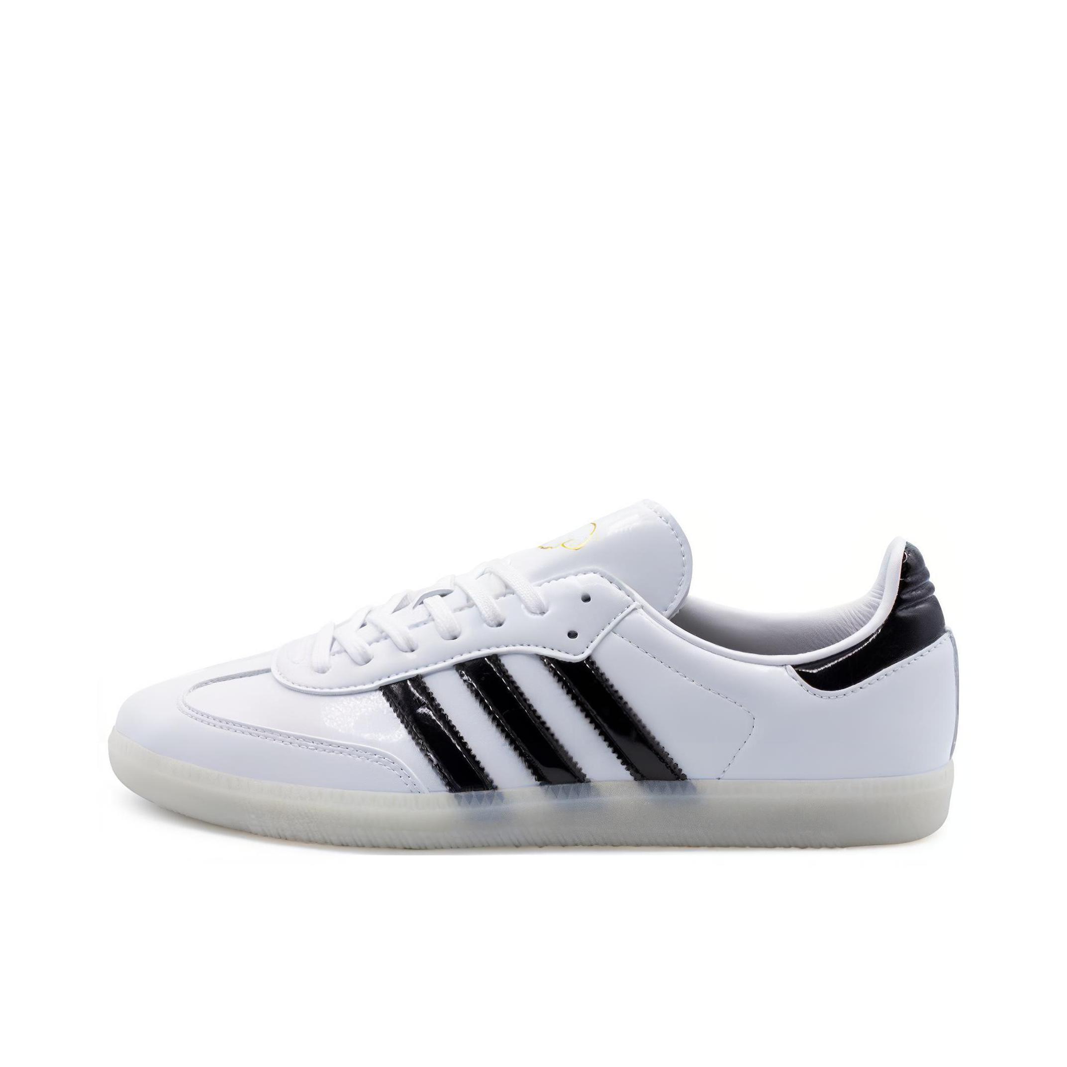 推荐商品：adidas Originals Samba OG T头鞋 板鞋 经典复古舒适百搭耐磨合成革圆头薄底贴合 白色/黑色