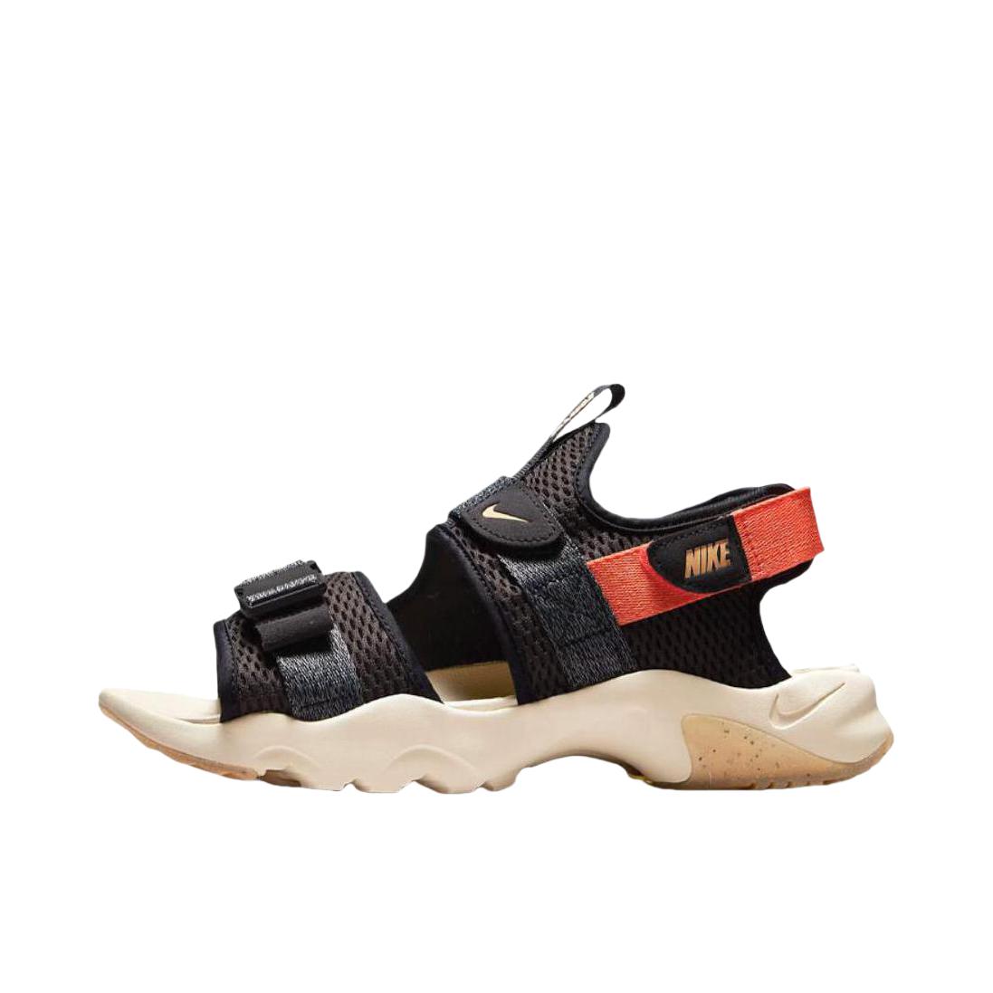 推荐商品：Nike Canyon Sandal 露趾 平跟 简约百搭 魔术贴 休闲运动 凉鞋 黑色/橙色/米色