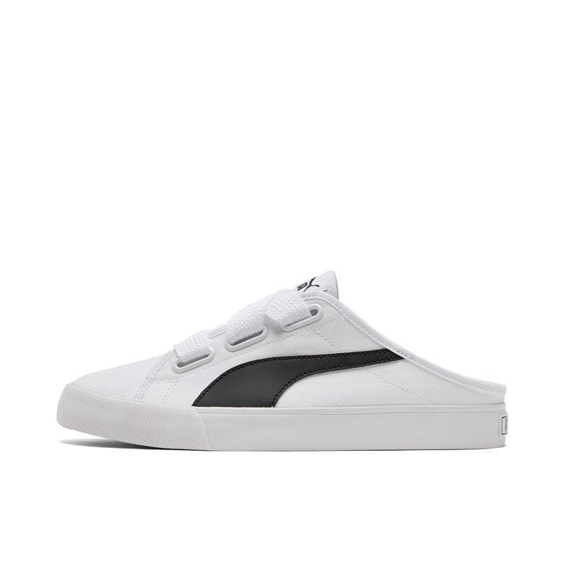 推荐商品：Puma/彪马 Bari Mule 运动休闲鞋 防滑耐磨舒适轻便百搭一脚蹬半拖包头 熊猫/白色/黑色
