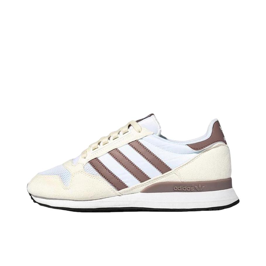 推荐商品：adidas Originals ZX 500 防滑耐磨 舒适轻便 复古减震 低帮 休闲鞋 白色/棕色