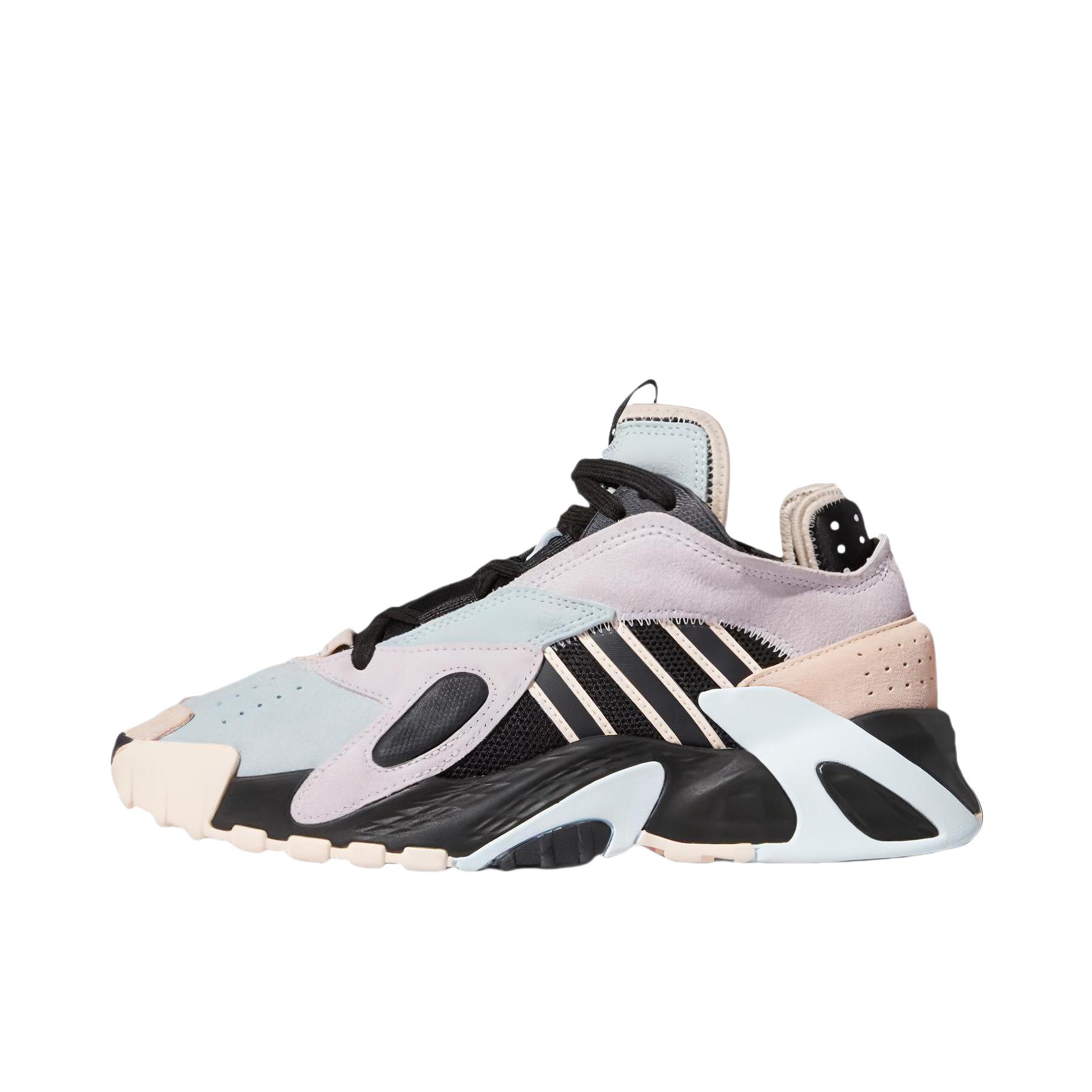 推荐商品：adidas Originals Streetball 2019 防滑耐磨 经典复古 缓震回弹 透气 实战 篮球鞋 淡粉/黑色/浅蓝