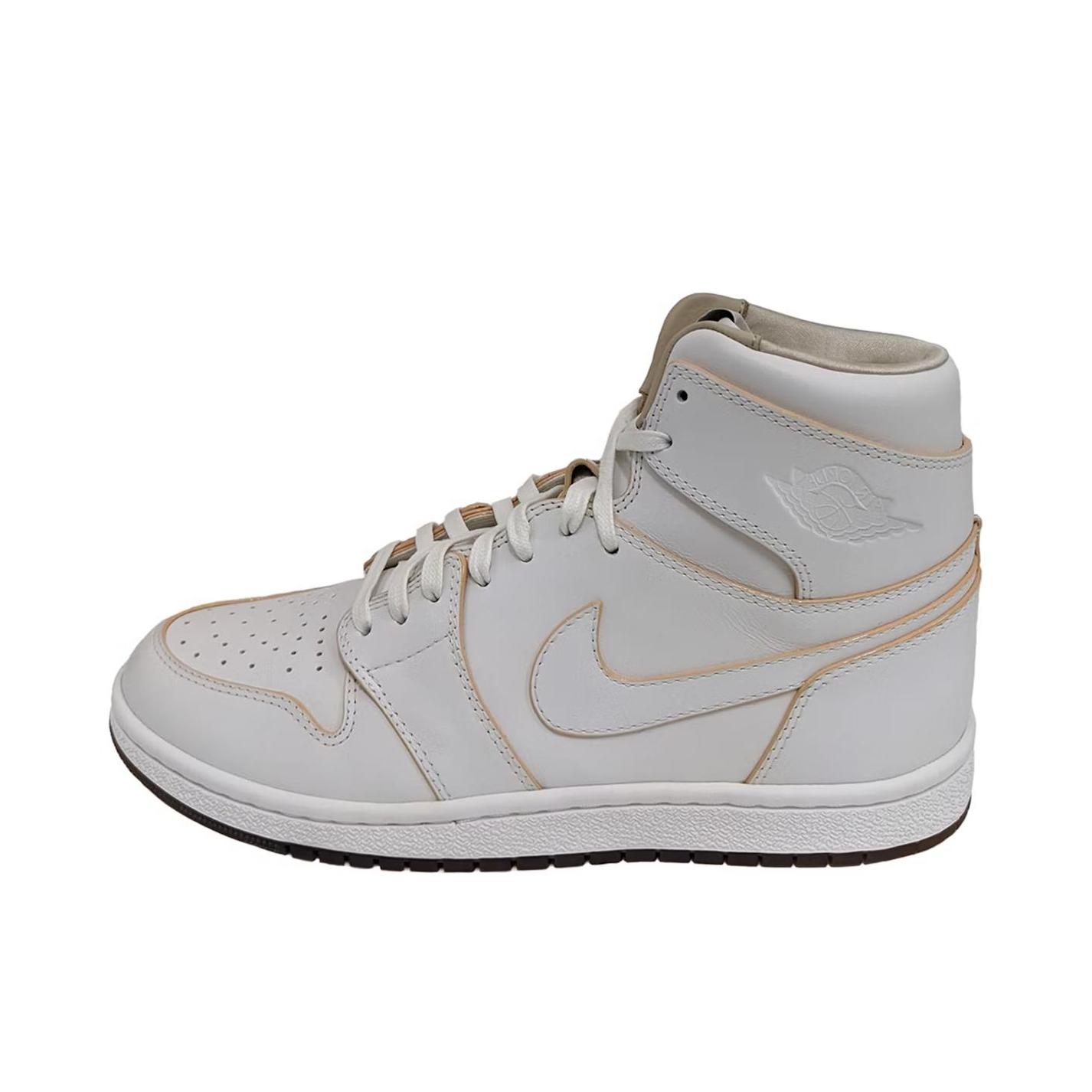 推荐商品：Air Jordan 1 板鞋 运动休闲鞋 复古潮流支撑合成革 纯白色/橙色