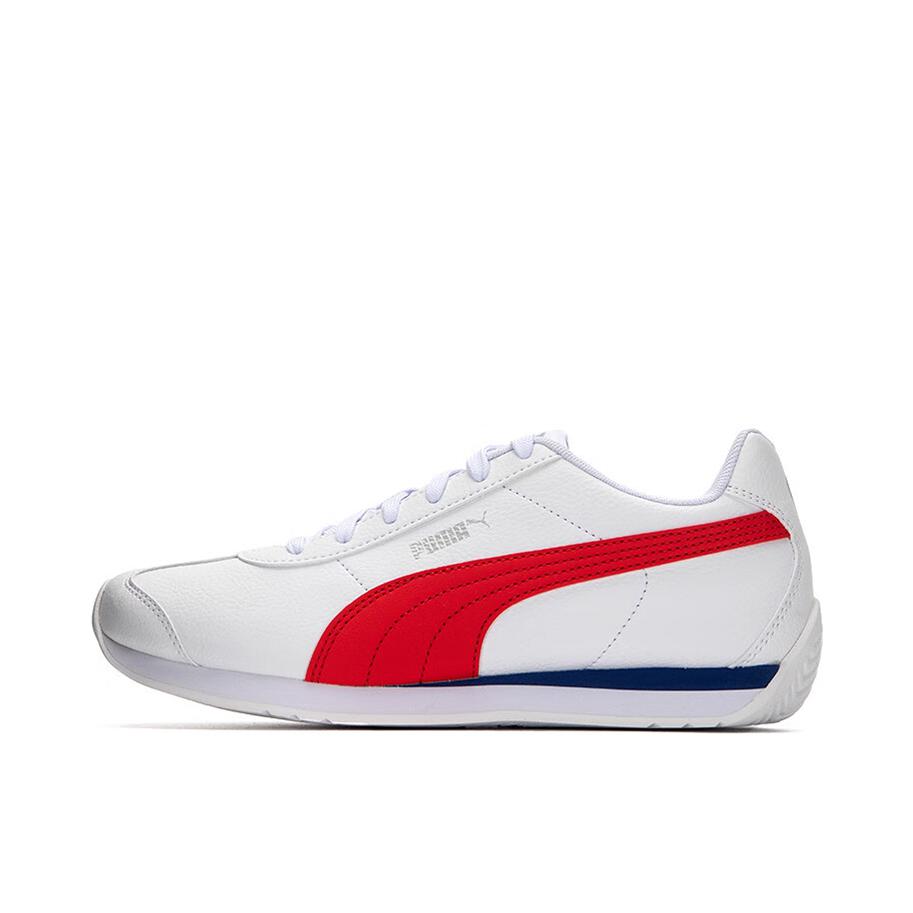 推荐商品：Puma/彪马 Turin 3 运动休闲鞋 防滑耐磨轻便舒适百搭复古薄底 白色/红色/蓝色