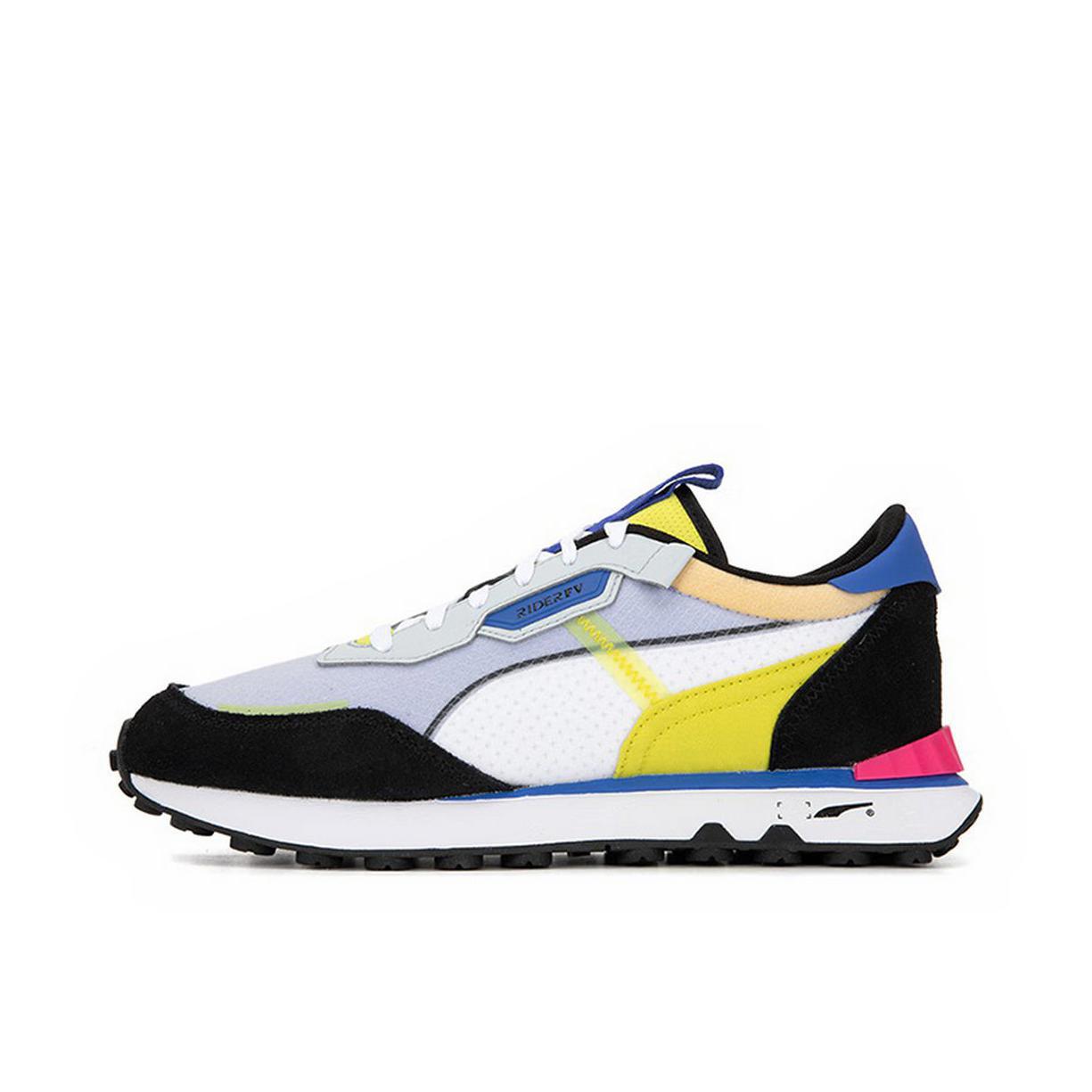 推荐商品：Puma/彪马 Rider FV X-Ray 防滑耐磨 舒适透气 复古百搭 运动休闲鞋 黑色/灰色/黄色