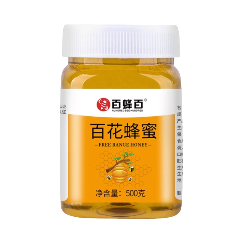 推荐商品：百蜂百 百花蜂蜜 瓶装 自然成熟野生百花蜜