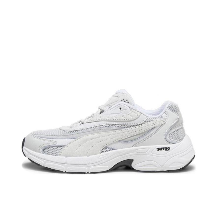 推荐商品：Puma/彪马 Teveris Nitro Vortex 运动休闲鞋 减震防滑耐磨网面百搭复古 白色