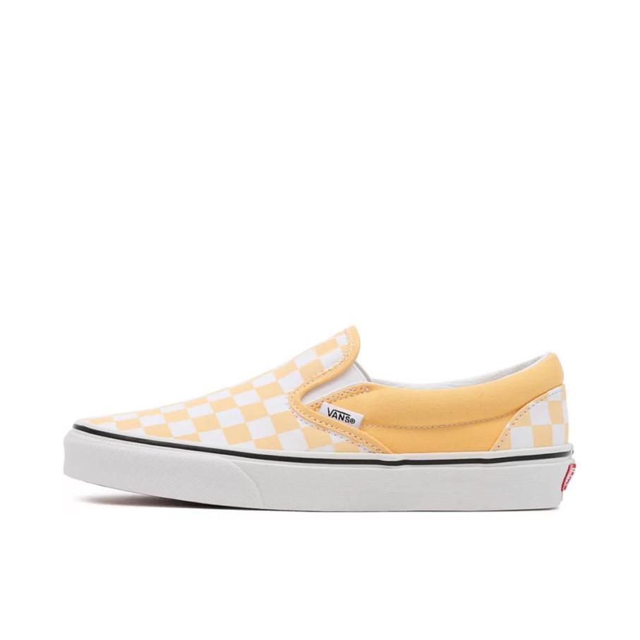 推荐商品：Vans/范斯 Classic Slip-on 防滑 简约 棋盘格 一脚蹬 百搭 休闲 帆布鞋 黄白棋盘格