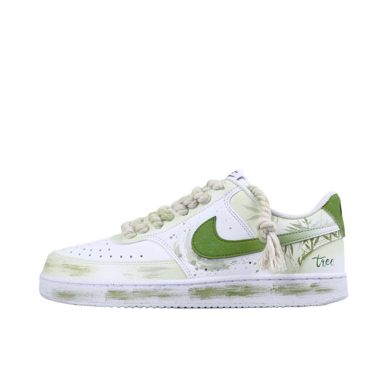 推荐商品：【定制球鞋】 Nike Court Vision 1 板鞋 防水美式简约防滑减震复古 竹逸绿境