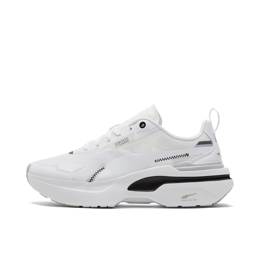推荐商品：Puma/彪马 Kosmo Rider 运动休闲鞋 防滑耐磨减震回弹网面轻便复古厚底 白色/黑色