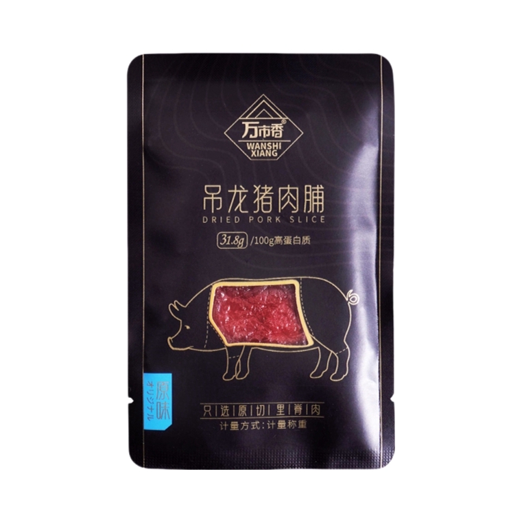 推荐商品：万市香 吊龙猪肉脯 250g 袋装