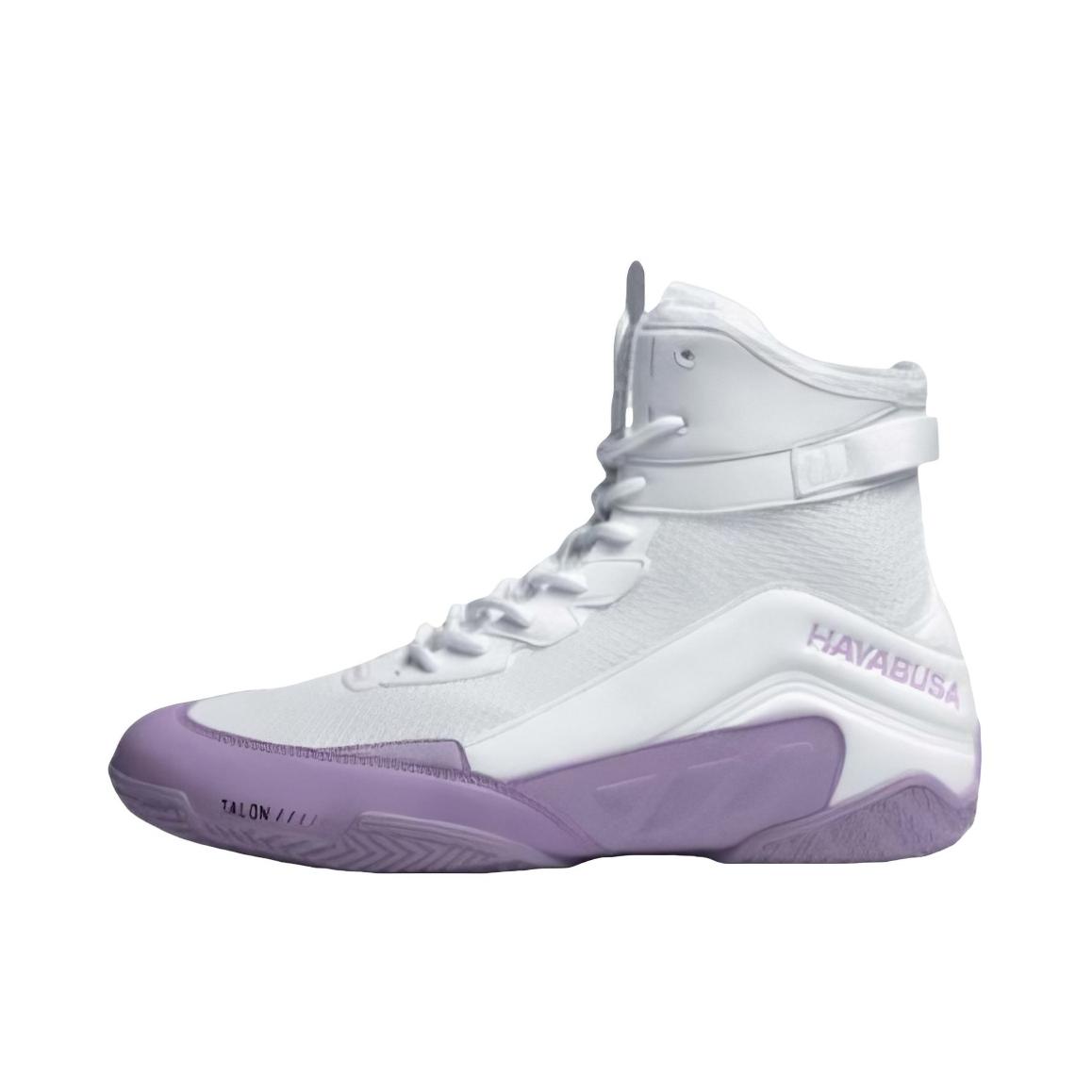 推荐商品：HAYABUSA 高帮 比赛 减震 防滑 训练鞋 白色/紫色