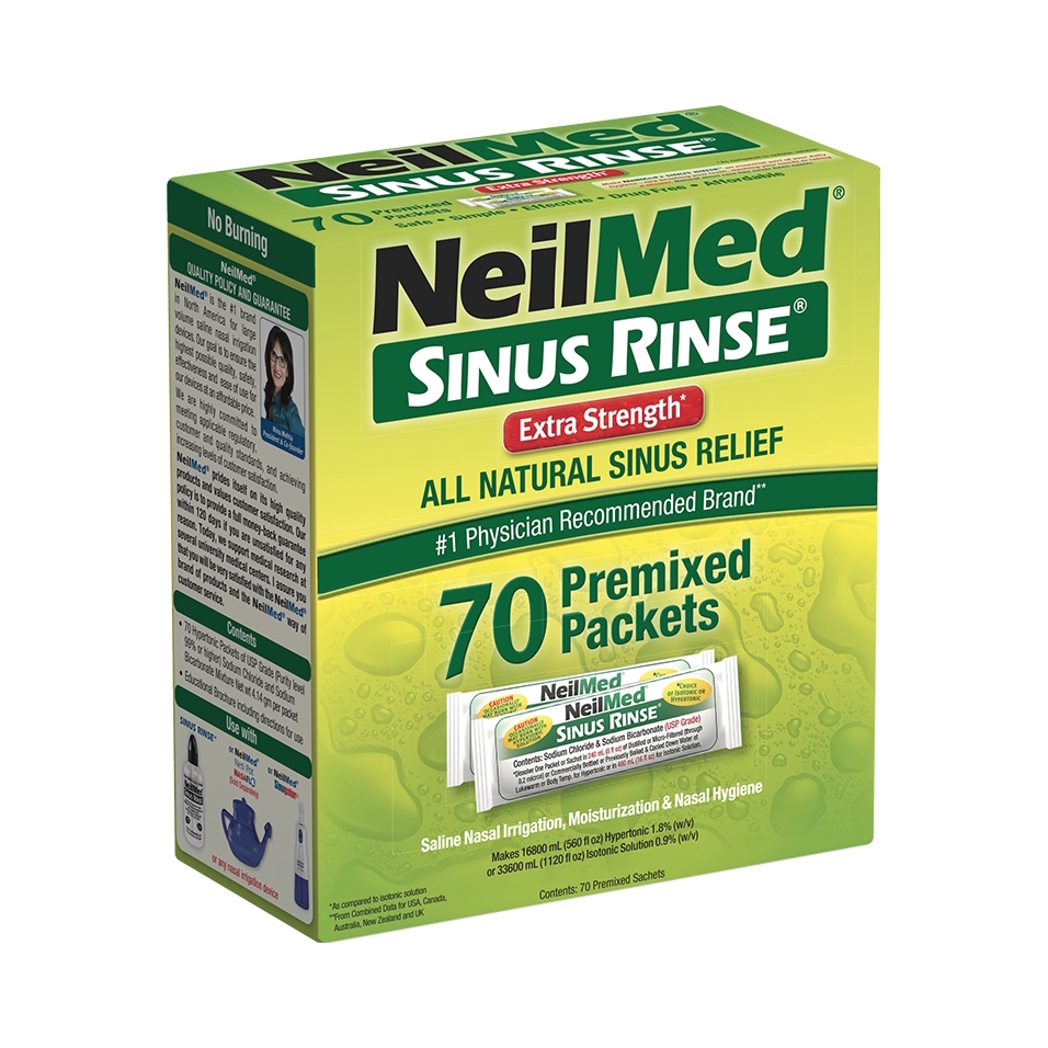 推荐商品：NeilMed 高渗 洗鼻盐 生理盐水专用盐