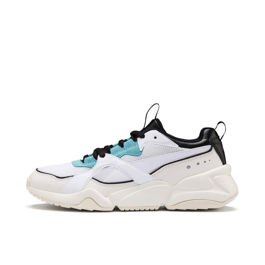 推荐商品：Puma/彪马 Nova 2 舒适 复古百搭 运动 跑鞋 White/DeepSkyBlue 白/浅蓝