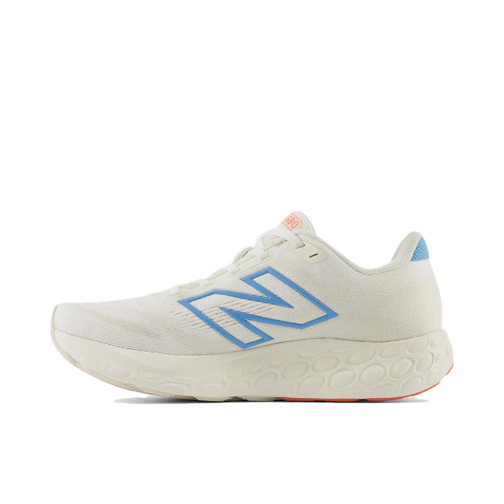 推荐商品：New Balance Fresh Foam 680v8 跑鞋 缓震透气系带圆头厚底防滑耐磨舒适回弹织物支撑  女款/白色/蓝色/绿色