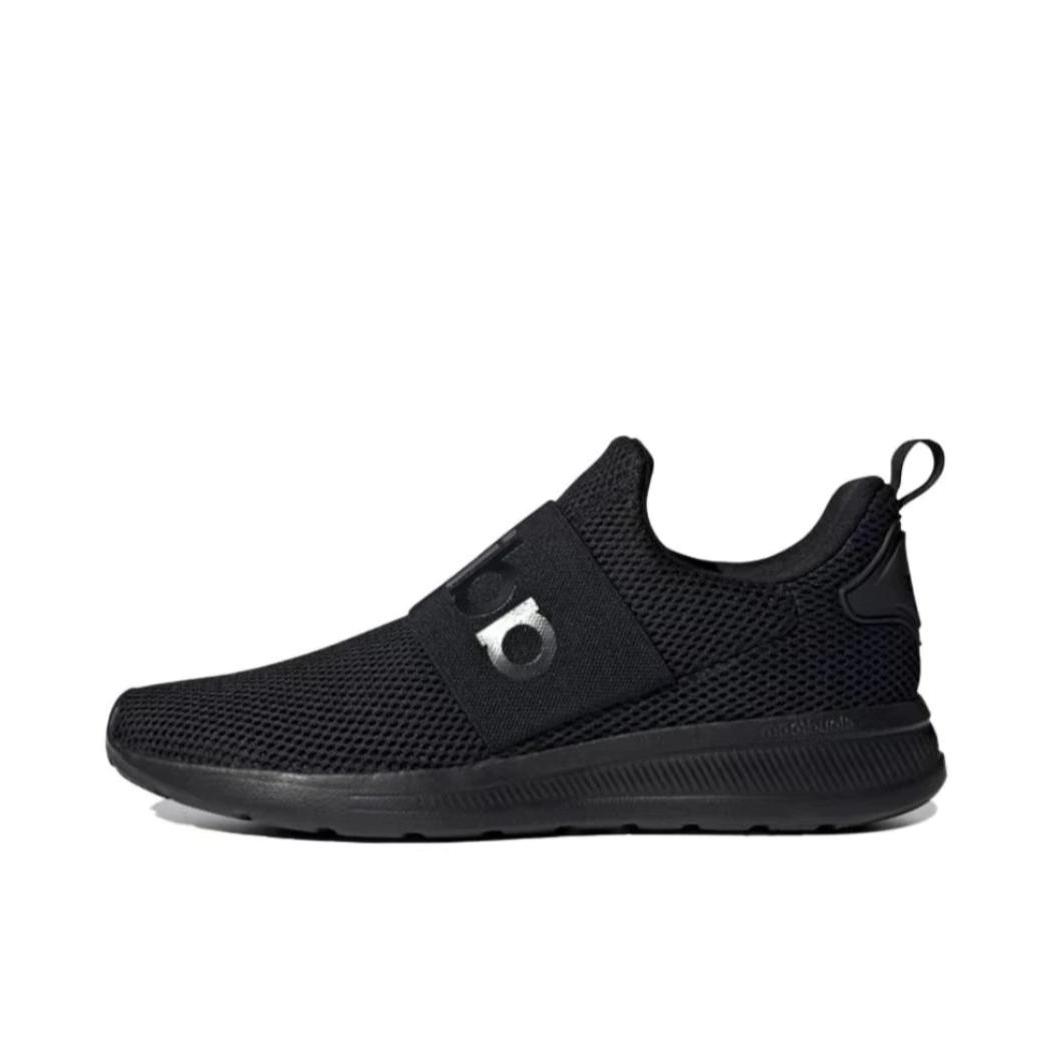 推荐商品：adidas Lite Racer Adapt 4 跑鞋 防滑耐磨轻便透气轻运动织物 黑色
