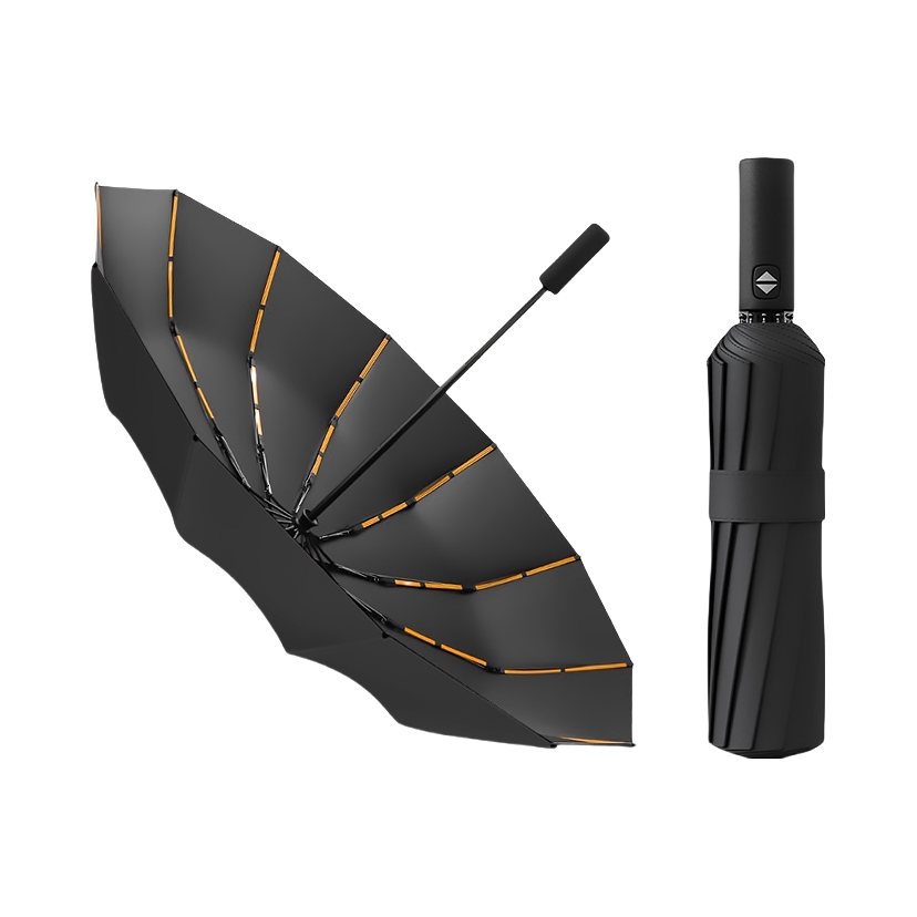 推荐商品：途乐霸 24骨全自动防紫外线折叠款 黑胶 晴雨两用伞 TLB-SY72801