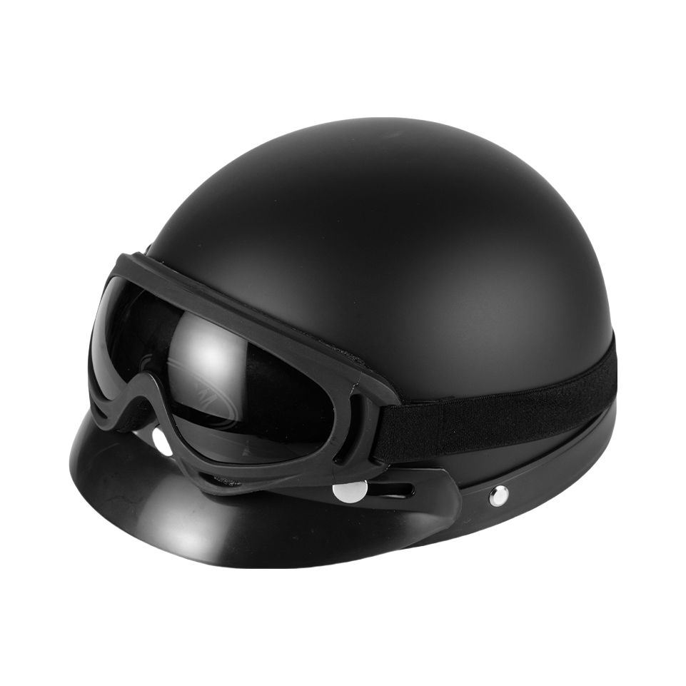 推荐商品：摩多汇合 半盔 ABS 防护 护耳 护颈 保暖 复古 摩托车头盔