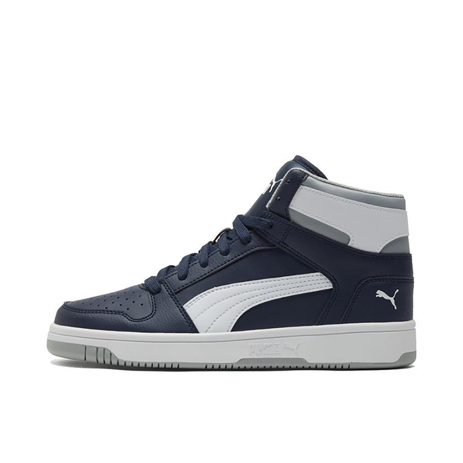 推荐商品：Puma/彪马 Rebound LayUp 小白鞋 板鞋 休闲百搭复古防滑耐磨轻松舒适透气防水运动 蓝色/白色/灰色