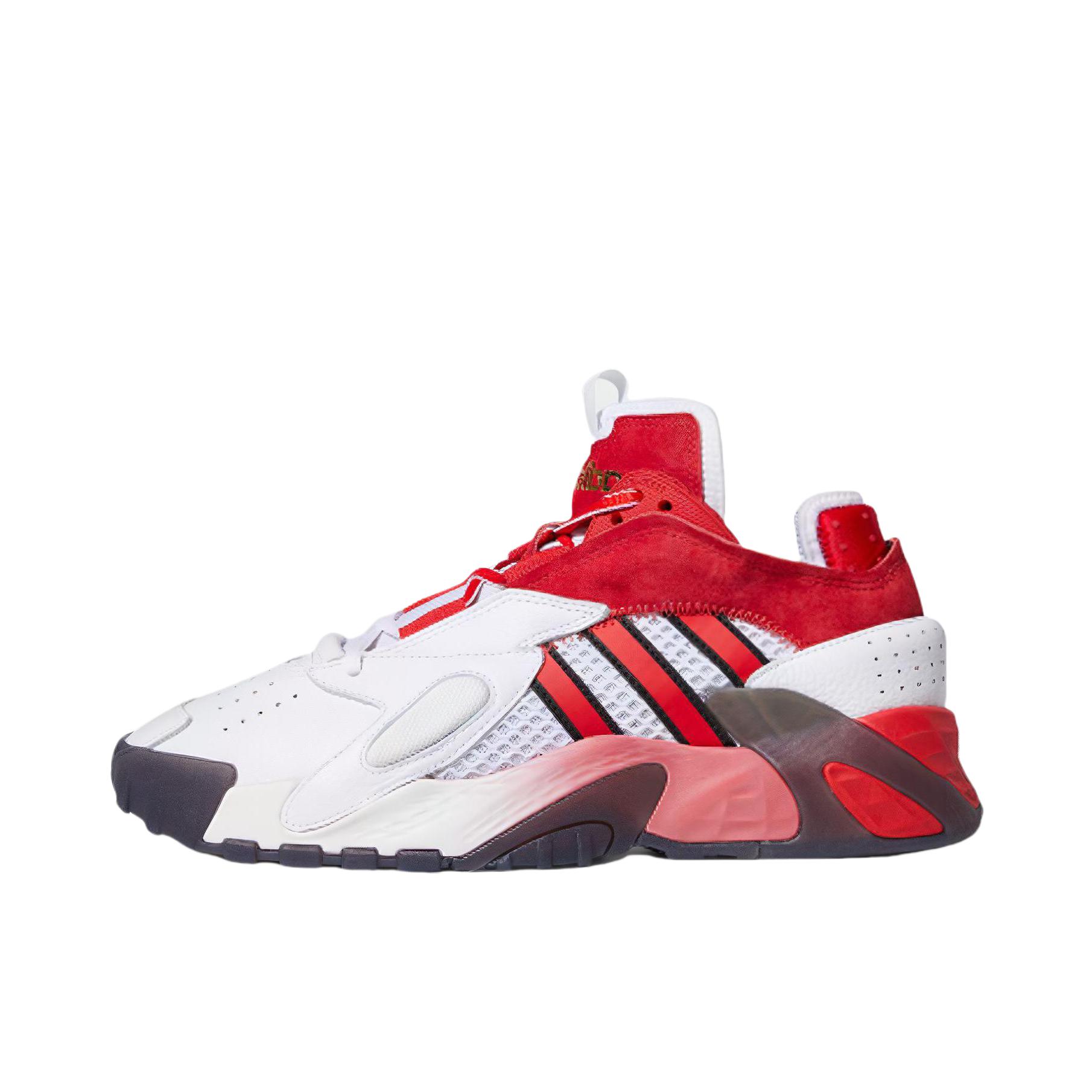 推荐商品：adidas Originals Streetball 2019 防滑耐磨 经典复古 缓震回弹 透气 实战 篮球鞋 White Red Black 白红黑