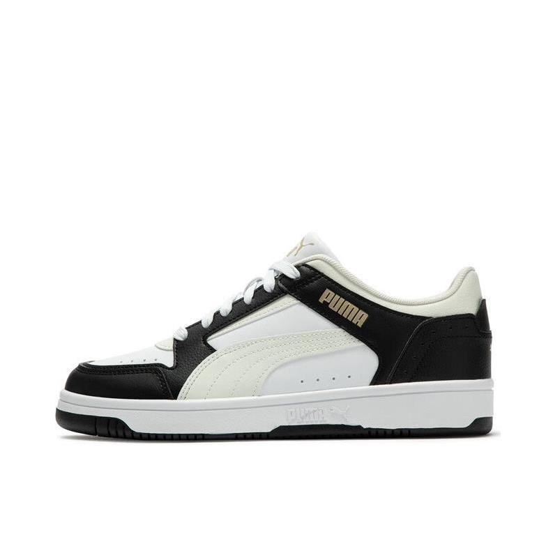 推荐商品：Puma/彪马 Rebound Joy 板鞋 防滑耐磨减震透气拼接复古百搭圆头贴合休闲运动篮球风 白色/拿铁色/黑色