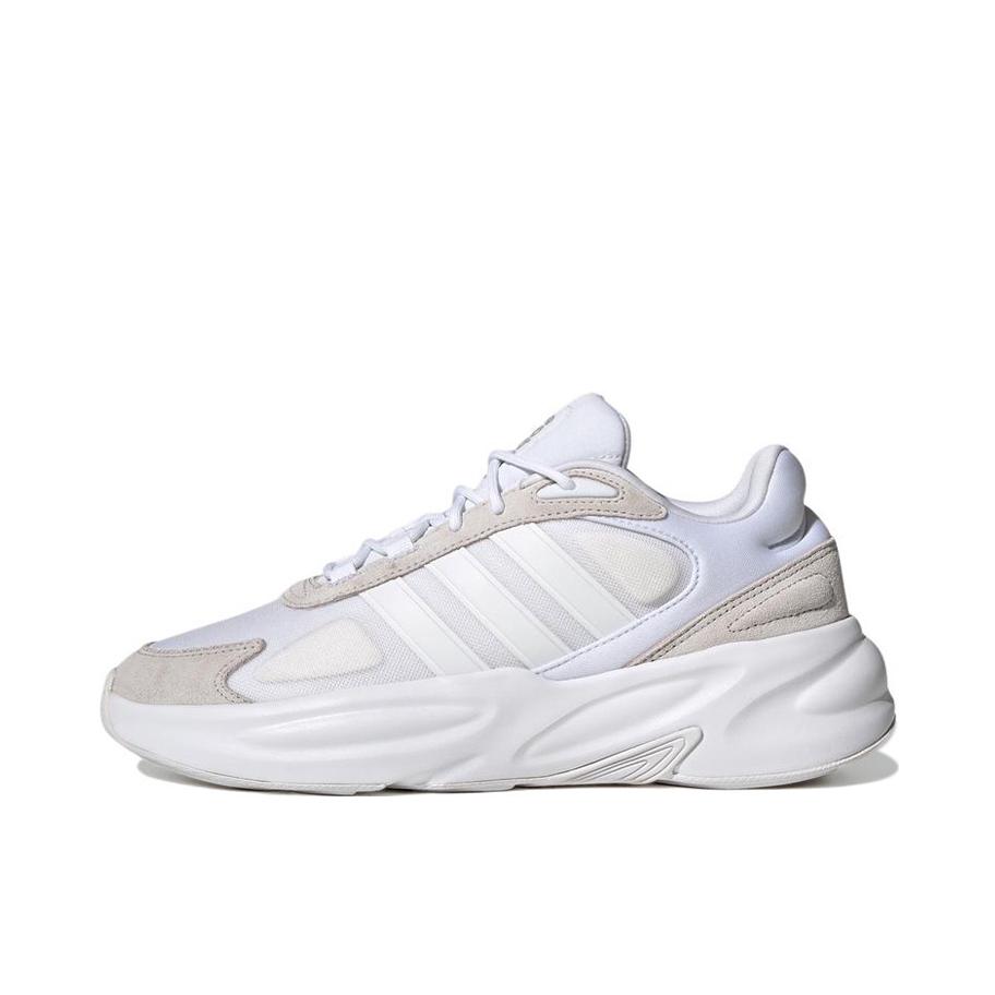 推荐商品：adidas Originals Ozelle 缓震回弹 防滑耐磨 网面透气 复古 碳板 短跑 秋冬 织物 运动休闲鞋 白色/褐色