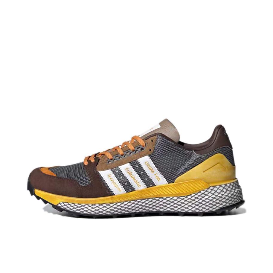 推荐商品：adidas Questar HM 轻便透气 简约百搭 防滑耐磨 织物 绒面皮 运动休闲鞋 Human Made联名/灰棕色