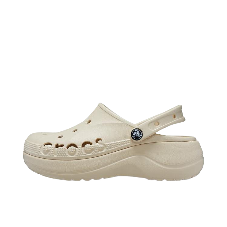 推荐商品：Crocs/卡骆驰 Baya Platform Clog 贝雅云彩 包头 厚底 暖棉 外穿 增高 涉水 舒适透气 耐磨 沙滩 凉鞋 女款/冬日白