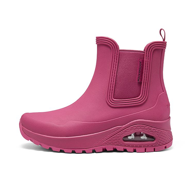 推荐商品：Skechers/斯凯奇 舒适回弹 防滑耐磨 减震 时尚百搭 运动休闲鞋 女款/玫红色