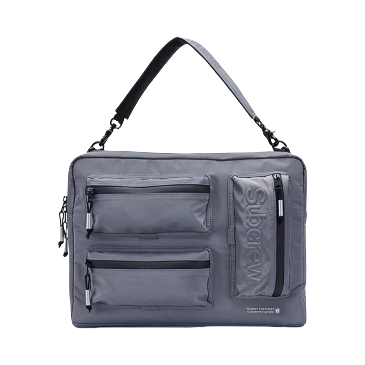 推荐商品：SubCrew 潮牌通勤出差减震手提单肩包斜挎包电脑包