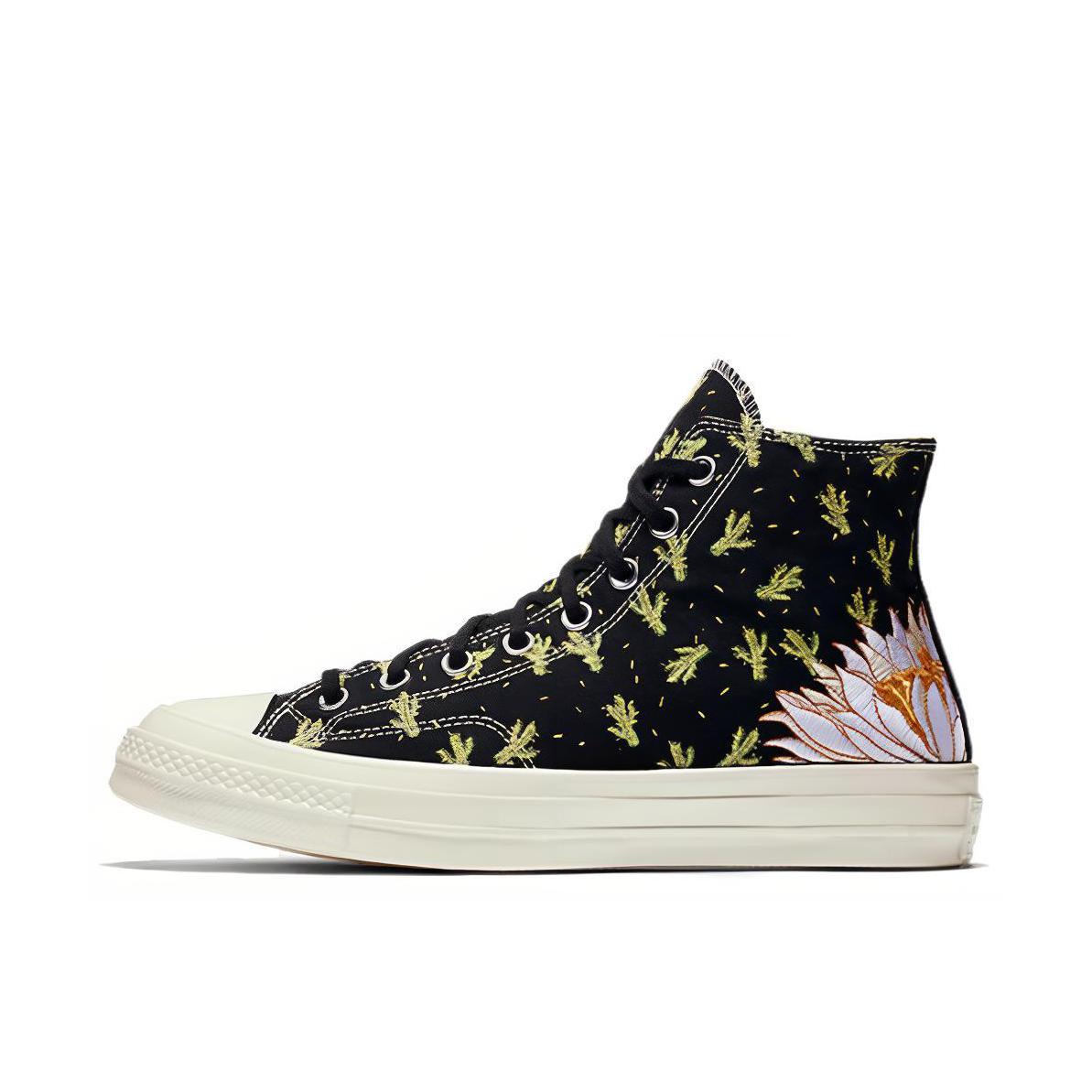 推荐商品：Converse/匡威 1970s 帆布鞋 圆头防滑经典复古轻便时尚拼接百搭 Cactus Black | Green 仙人掌