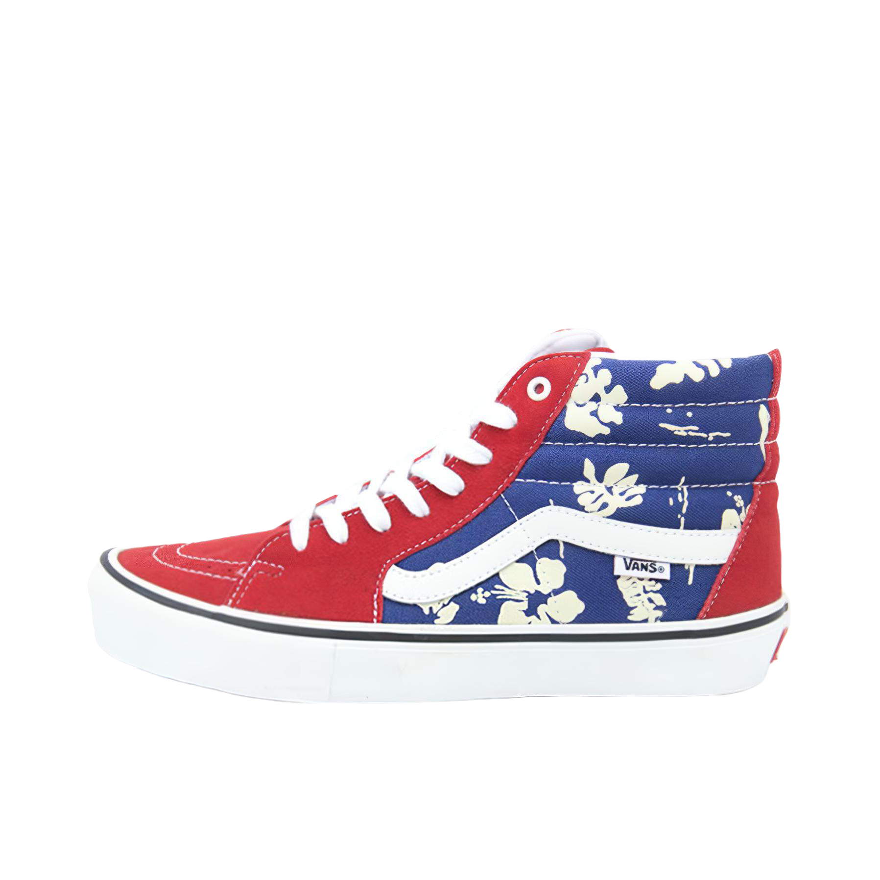 推荐商品：Vans/范斯 SK8-Hi 板鞋 潮流经典拼接复古街头厚底 红色/蓝色/花卉