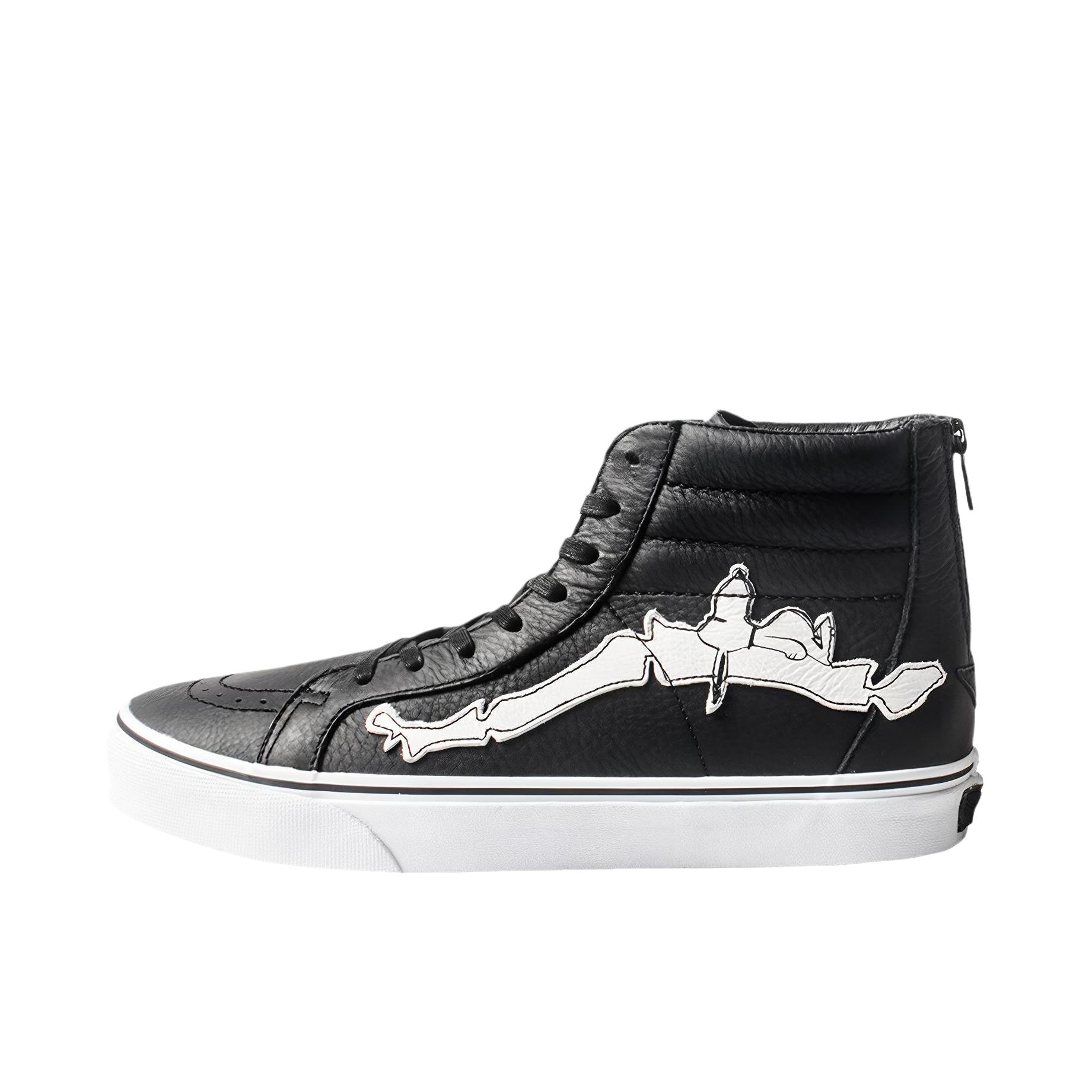 推荐商品：Vans/范斯 SK8-Hi 板鞋 潮流经典拼接复古街头厚底 Blends x Peanuts联名/黑骨头