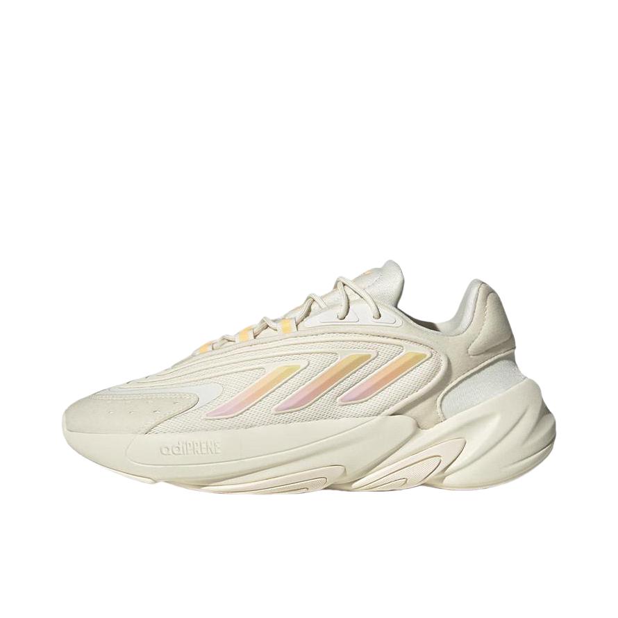 推荐商品：adidas Originals  Ozelia  缓震 复古经典 休闲透气 防滑耐磨  老爹鞋 米白/橙色