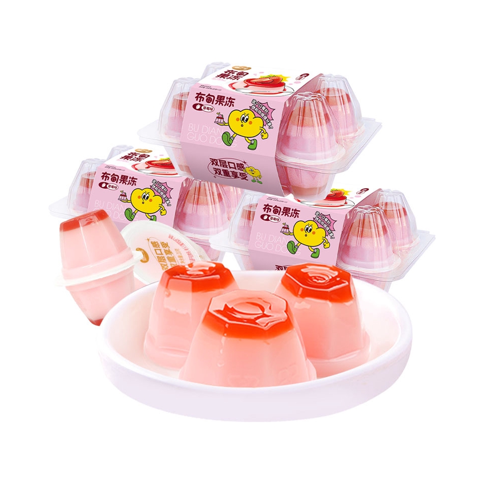 推荐商品：仙之宝 布甸果冻 200g 盒装 草莓味
